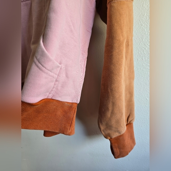 NWT! Offline by Aerie, Colorblock 1/4 Zip Hooded Sweatshirt Pullover, Size Med - Picture 6 of 8